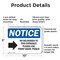 Signmission No Deliveries To This Entrance, 10 in W x Rectangle, Plastic OS-2PACK-NS-P-710-L-14476 - alternate 6